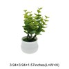Unique Bargains Artificial Plants Plastic Green 2.76"x2.76"x5.51" 1 Pc - 3 of 4