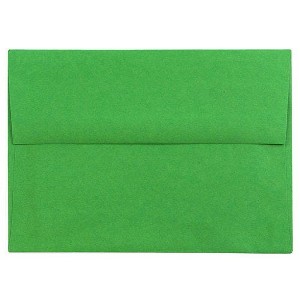 JAM PAPER A6 Colored Invitation Envelopes - 4 3/4 x 6 1/2 - Green Recycled - 100/Pack - 1 of 1
