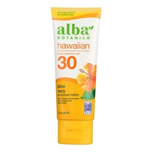 Alba Botanica Aloe Vera SPF 30 Sunscreen Lotion - 3 fz - 1 of 4