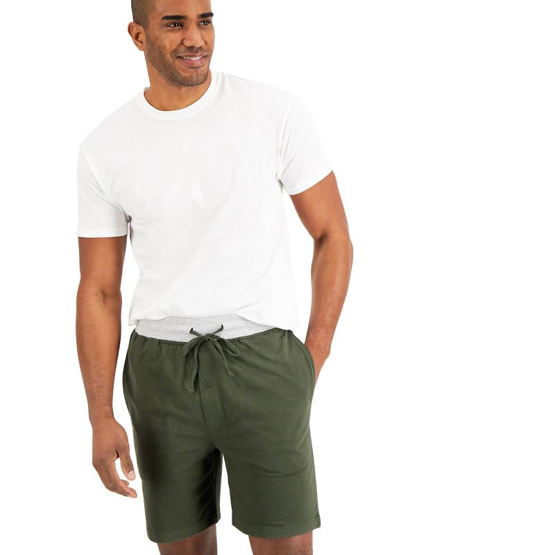 Hanes Premium Men's 9" French Terry Pajama Shorts 2pk, 4 of 7