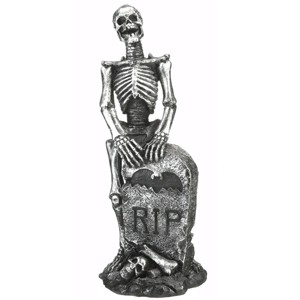20" Silver Skeleton and Gravestone - National Tree Company - 1 of 4