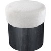 Meridian Furniture,Nimes Velour Fur Fabric Ottoman/Stool - 4 of 4