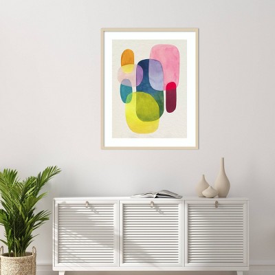 Sunlit Spectrum I Abstract Expressionism Framed Wall Art