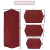 Waterford Tufted Bath Rug, Extra Soft and Absorbent, Non-Slip Bath Mats, Machine Washable bath rugs for Bathroom, 4 Pcs Set with Runner, Red - 3 of 4