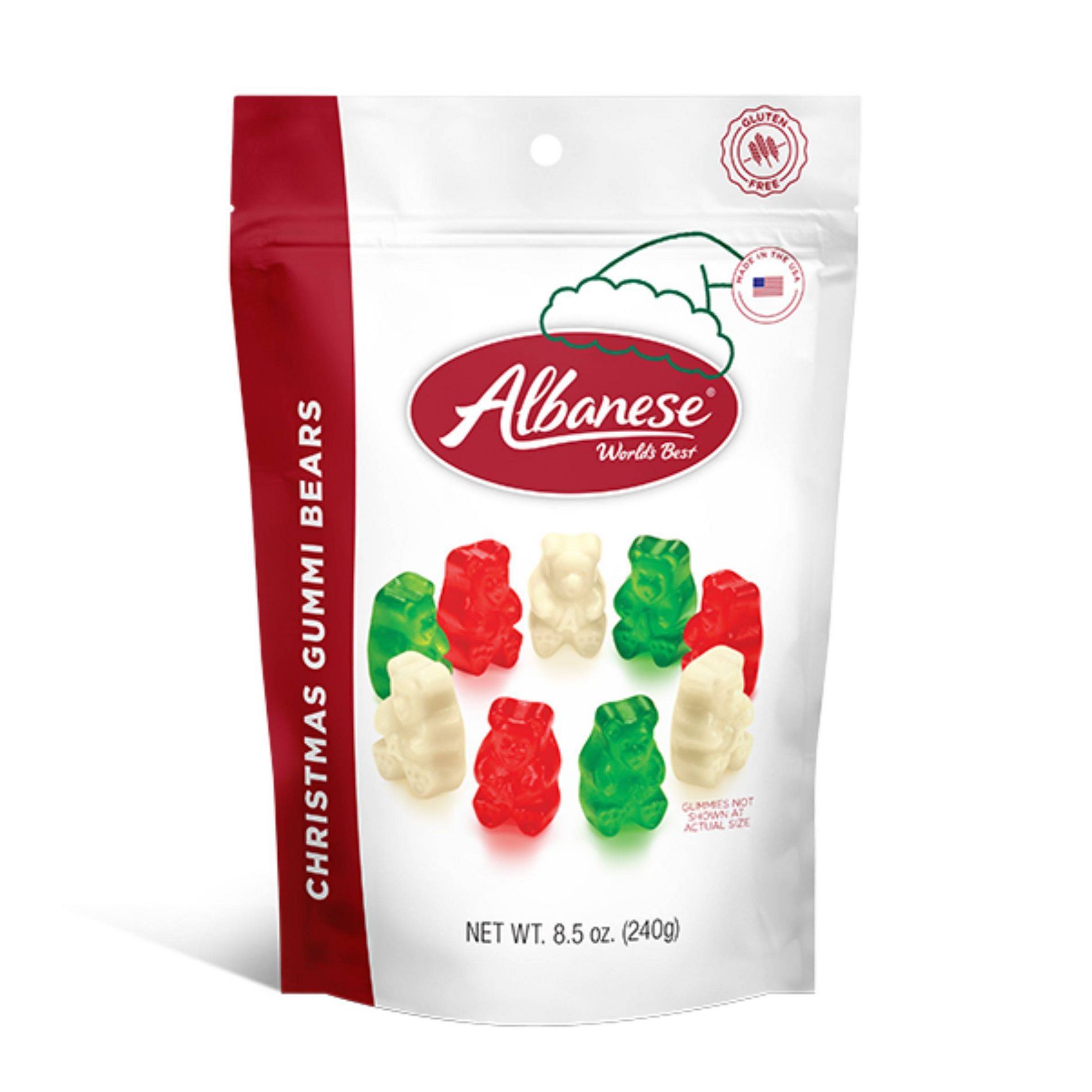 World's Best, Albanese Christmas Gummie Bears Candies Stocking Stuffers - 8.5oz