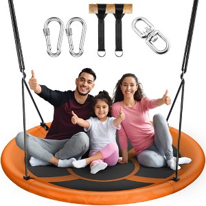 Mastgoal Sturdy & Comfortable 43 Inch Saucer Tree Swing Flying Indoor Outdoor Play Set Swing for Kids - 1 of 4