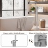 Freestanding Bathtub Filler with High-Flow Shower Mixer Valve - Floor Mounted Freestanding Tub Spout and Standing Shower Faucet System - 3 of 4