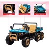 24V 2-Seater Kids Ride-On Dump Truck - Parent Remote Control, 4WD Power, Electric Dump Bed & Shovel, 6-Wheel Design for Ages 3+ - 3 of 4