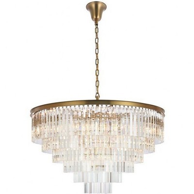 Elegant Lighting Sydney 33 - Light Chandelier in  Satin Gold