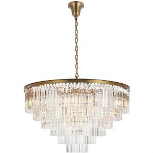 Elegant Lighting Sydney 33 - Light Chandelier in  Satin Gold - 1 of 3