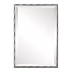 Rectangle Sherise Decorative Wall Mirror Brushed Nickel - Uttermost