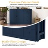 Okak Wooden Buffet Sideboard Storage Cabinet with Extendable Table,Multifunctional Pantry Cabinets for Dining Room,Kitchen - 4 of 4
