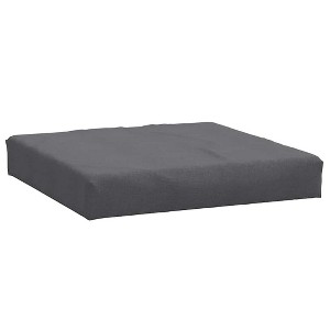 vidaXL Pallet Cushion - Melange Anthracite Polyester Seat Pad for Outdoor/Indoor Use - Soft Foam Fiber Filling - 23.6"x23.6"x3.9" - 1 of 4