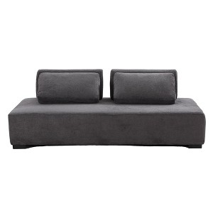 3-Seater Sofa Couch With Backrest Cushion, Pillow  Upholstered Minimalist Sofa, Multifunctional Couch - 1 of 4