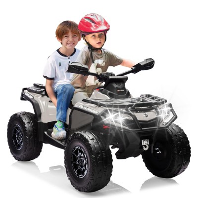 24V 2-Seater Kids Electric Ride-On ATV Car | 5 MPH All-Terrain Vehicle with LED Lights & MP3 Player