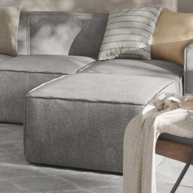 Flash Furniture Bridgetown Luxury Modular Sectional Sofa, Ottoman Seat, 3 of 11