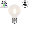 Novelty Lights Warm White Plastic G30 Globe Hanging LED String Light Replacement Bulbs E12 Candelabra Base 1 Watt - 2 of 4