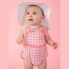 RuffleButts Baby Girls UPF50+ One Piece Bow Bubble Romper Swimsuit - 4 of 4