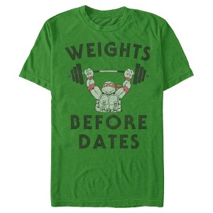 Men's Teenage Mutant Ninja Turtles Weights Before Dates T-Shirt - 1 of 4