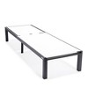 LeisureMod Marlin Patio Sling Chaise Lounge Chair in Black Aluminum - 3 of 4