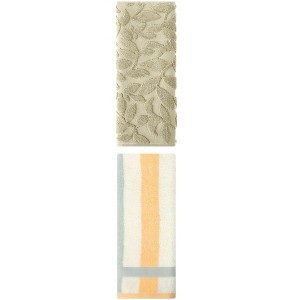 REGALWOVEN Absorbent Soft Cotton Bathroom Hand Towels for Kitchen Hotel Spa 13" x 29"/14" x 30" 2 Pcs - 1 of 4