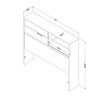 HomeStock Laminated Particleboard Twin Kids Headboard with Storage - 3 of 4