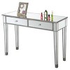 Breighton Home Gilded Mirage Dual-Drawer Writing Desk/Console Table - 2 of 4