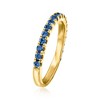 Ross-Simons 0.80 ct. t.w. Sapphire Ring in 18kt Gold Over Sterling - 3 of 4