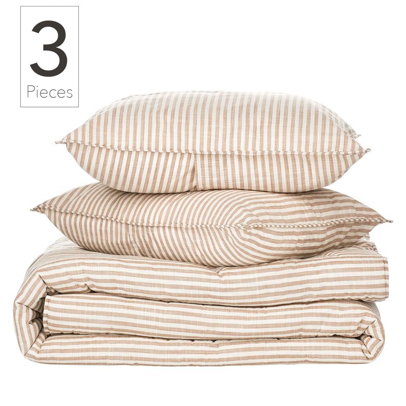 Nate Home by Nate Berkus Printed Cotton Comforter Quilt Set, 2 of 10