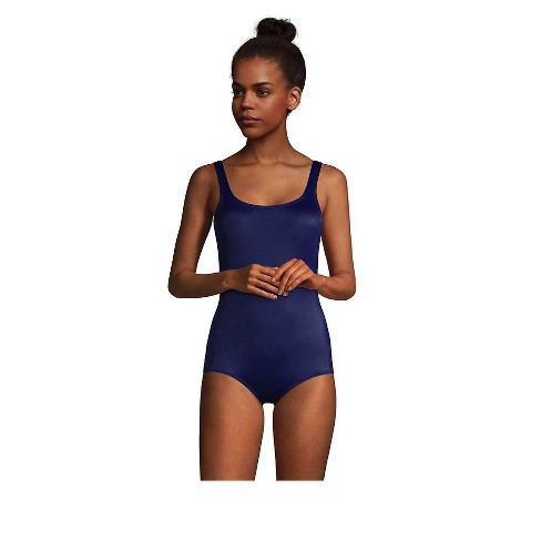 Lands' End Women's Mastectomy Chlorine Resistant Tugless One Piece ...