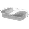 Dolonm 2-in-1 Convertible Compression Sofa, Foldable Floor Sofa Bed with Cover, No Assembly ,for Living Room Bedroom,Brown - 3 of 4