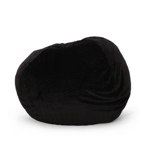 NicBex Round Short Faux Fur Bean Bag,Lazy Floor Sofa with Removable Covers for Apartment,Living Room,Bedroom - 1 of 4