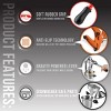Eurolux Professional Cast Iron Citrus Juicer, Manual Hand Press, Heavy Duty, Stainless Steel Cup, Red - 4 of 4