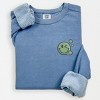 S.W.Smiley Boba - Women's Lightweight Garment Dyed Sweatshirt - 2 of 4