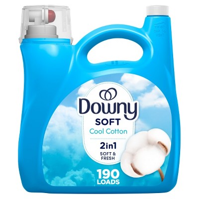 Downy Cool Cotton Ultra He Compatible Liquid Fabric Softener - 140 Fl ...