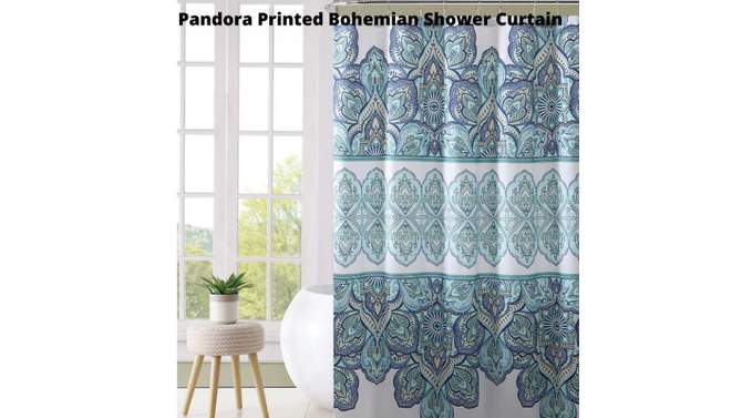 72&#34;x72&#34; Home Pandora Printed Bohemian Shower Curtain - VCNY, 2 of 6, play video