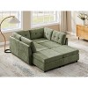 VANOMi Chenille Sectional Sofa with Ottoman - 2 of 4