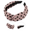 Unique Bargains Women's Elegant Twill Dot Knotted Hairband 6.69"x5.12" 1 Pc - 3 of 3