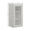 LOVMOR 15"W*12"D*30"H Plywood Kitchen Wall Cabinet without Glass in Shaker Dove - 2 of 4