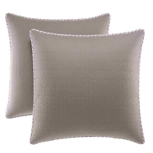 Mink Leaves Quilted Euro Sham Pair City Scene Target