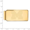 Black Bow Jewelry 10k Yellow Gold Michigan Wolverines NCAA Money Clip - 2 of 3