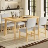 KWPZQEB Dining Chairs, Farmhouse Kitchen Chairs with Upholstered & Solid Wood Legs, Side Chairs for Dining Room, Kitchen - 2 of 4