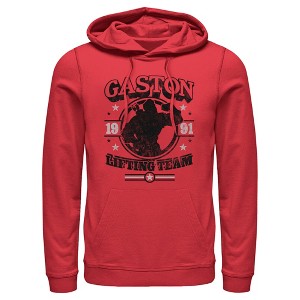 Men's Beauty and the Beast Gaston Lifting Team Pull Over Hoodie - 1 of 4