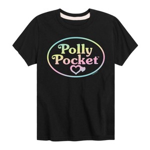 Boys' - Polly Pocket - Polly Pocket Ombre Logo Short Sleeve Graphic T-Shirt - 1 of 4
