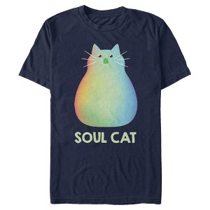 Men's Soul Rainbow Cat T-Shirt - 1 of 4
