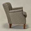KINWELL Compact Leather Armchair, Top-Grain Genuine Leather Upholstered Chair for Small Spaces - 4 of 4