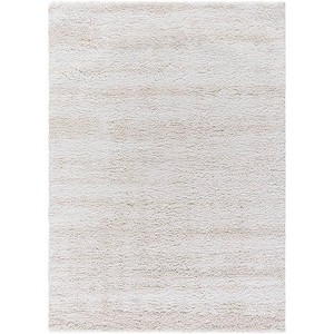 Mark & Day Dereka 5'3"x7' Rectangle Woven Indoor Area Rugs Light Silver: Modern Stain-Resistant Polyester for Bedroom, Office - 1 of 4