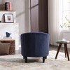 BRINJOY Modern style, living room arm barrel chair with thick cushions and pillows - 4 of 4