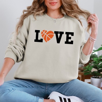 Simply Sage Market Women's Graphic Sweatshirt Love Basketball