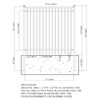 ALEKO Nice Style Self Unassembled Steel Fence, 6' x 6' Black - 4 of 4